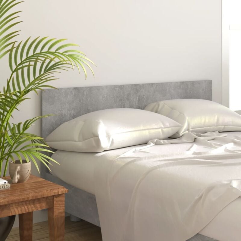 Maison du'Monde - Testiera Letto Grigio Cemento 160x1,5x80cm in - Grijs