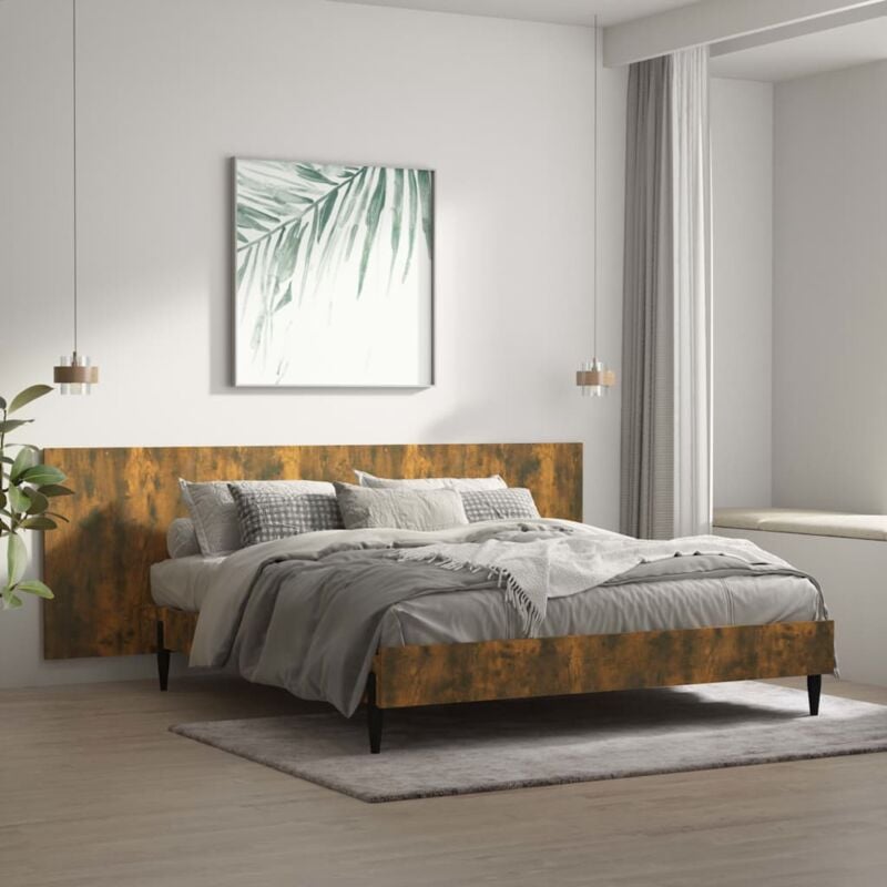 Maison du'Monde - Testiera Letto Rovere Fumo 240x1,5x80 cm in - Bruin