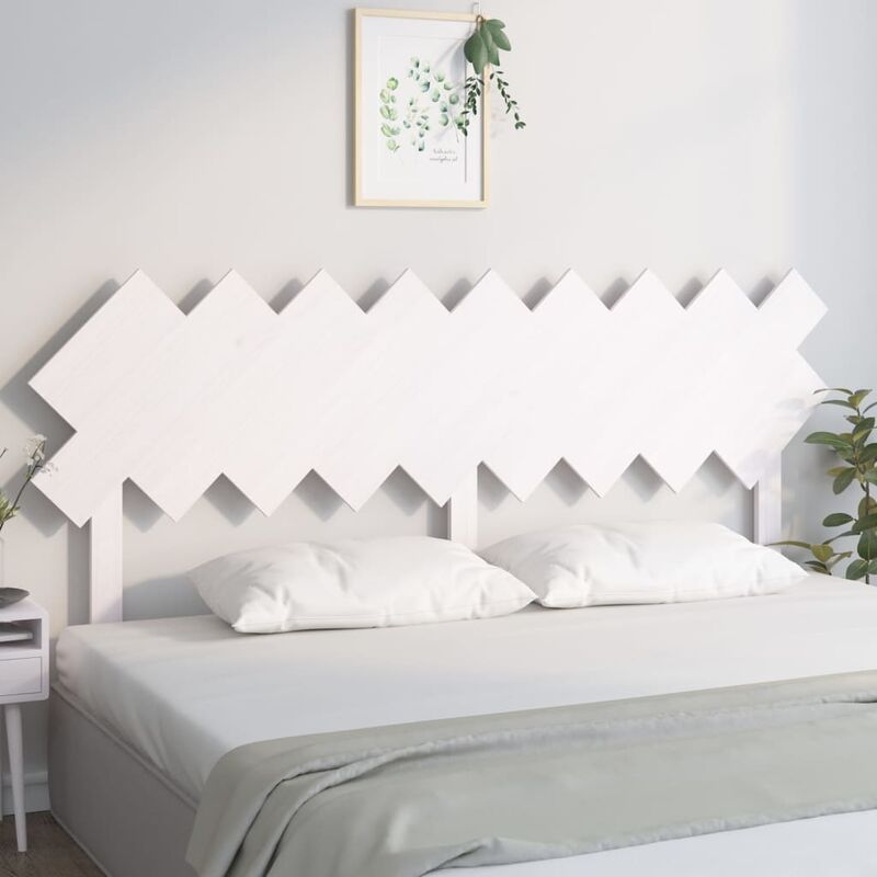 Maison du'Monde - Testiera per Letto Bianca 178x3x80,5 cm Legno - Wit