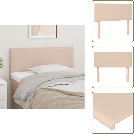 Testiera regolabile - vidaXL Testiera Cappuccino 100x5x78/88 cm in Similpelle - Testiera letto cappuccino
