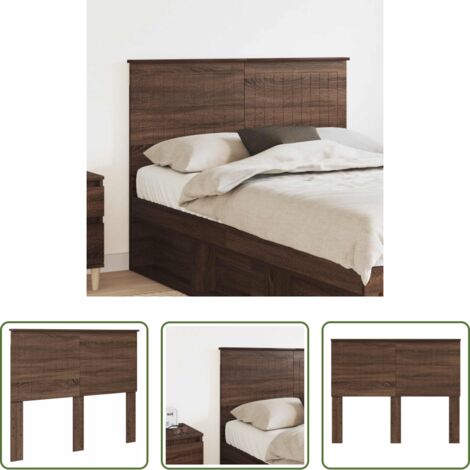 Testiera Rovere Marrone -  Testiera con testiera Rovere Marrone 120 cm Legno multistrato