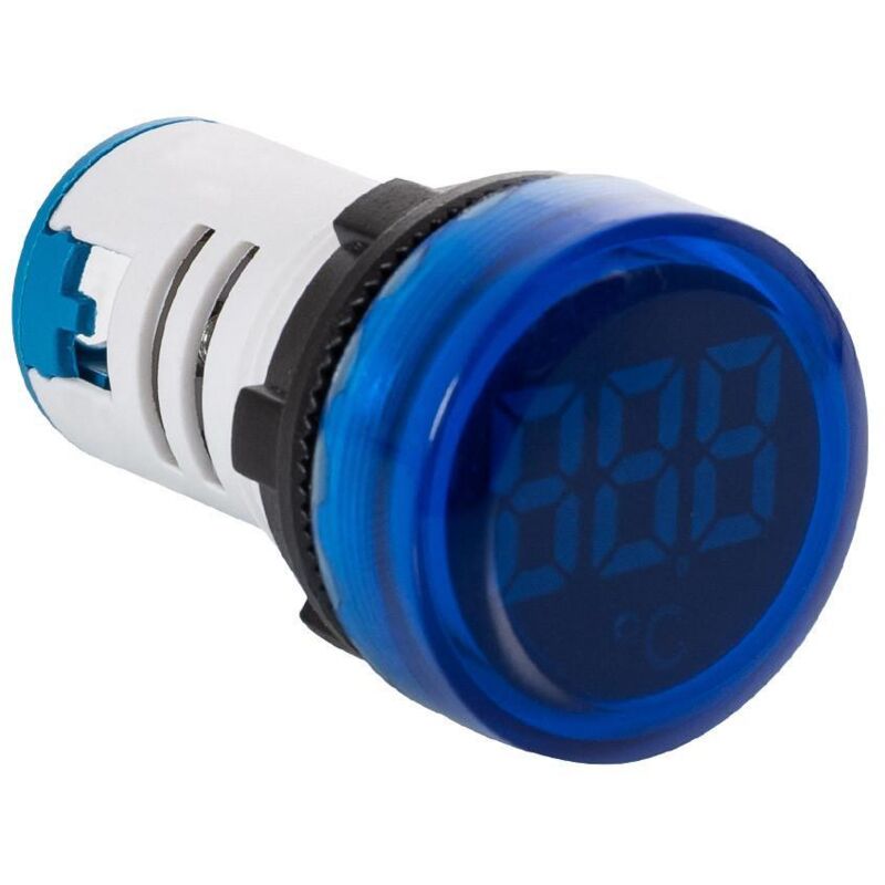 

Testigo Luminoso MAXGE con Termómetro -25ºC/+125ºC Ø22mm Azul - Azul