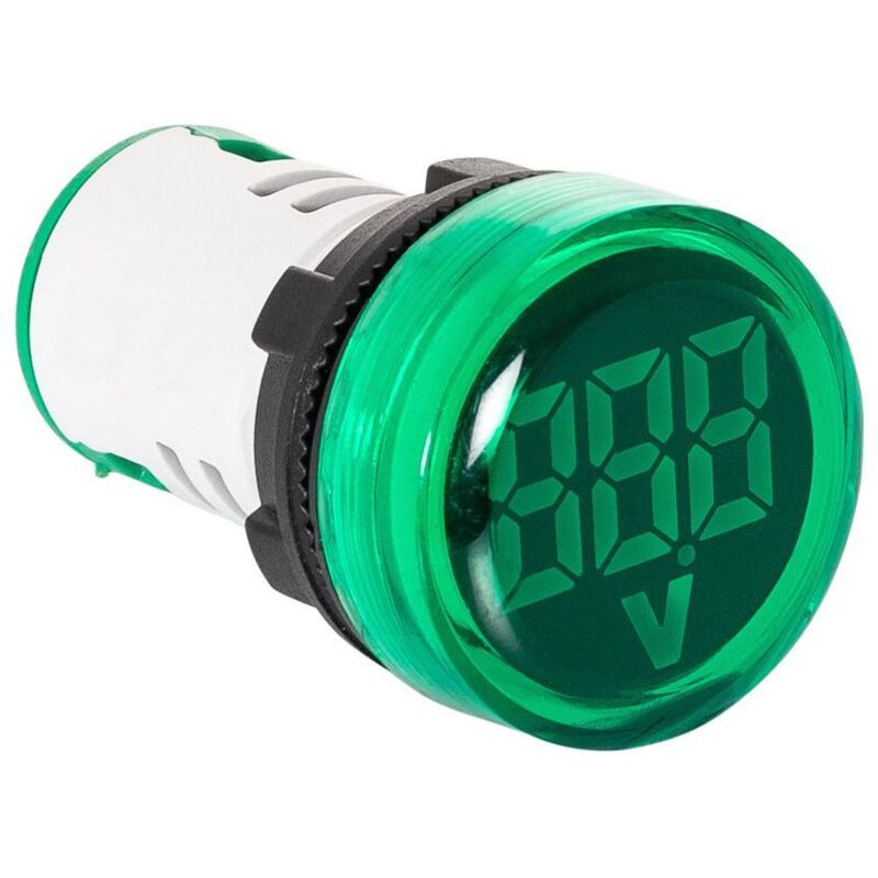 

Testigo Luminoso MAXGE con Voltímetro 20-500V Ø22mm Verde - Verde