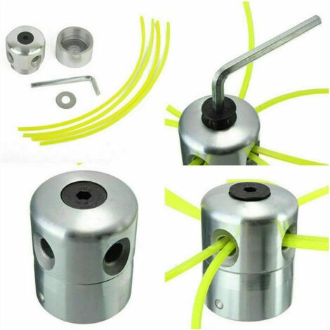 TESTINA ALLUMINIO UNIVERSALE DECESPUGLIATORE TOSAERBA TAGLIAERBA 4FILI 916