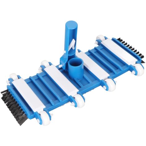 Testina aspirante per piscina con spazzole, potente ventosa multifunzionale da 14 pollici