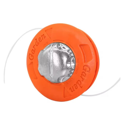 Testina di taglio universale, compatibile con funi di diametro 2,4/3,0/4,0 mm, adatta per tosaerba, testina di ricambio, testa in alluminio M10 x 1,25, catena per testina di taglio.