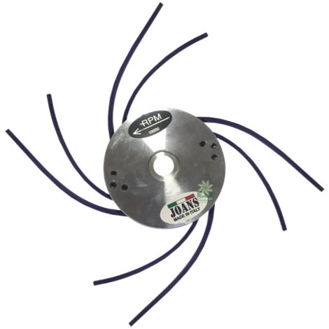 TESTINA DISCO DECESPUGLIATORE JOANS PRATICA IN ALLUMINIO NON ROMPE FILO FORO 16