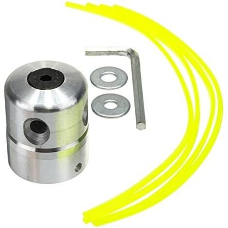 Testina in alluminio per decespugliatore a 4 fili con chiave esagonale ricambio
