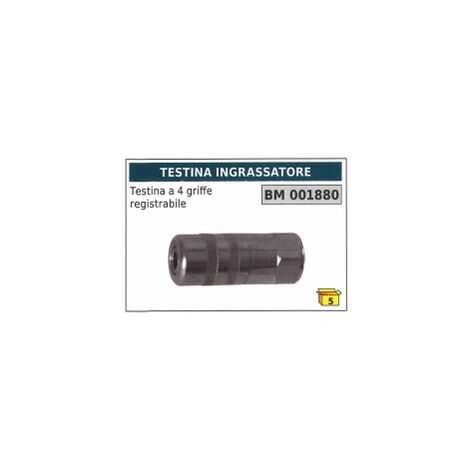 Testina ingrassatore a 4 griffe ragistrabile codice 001880