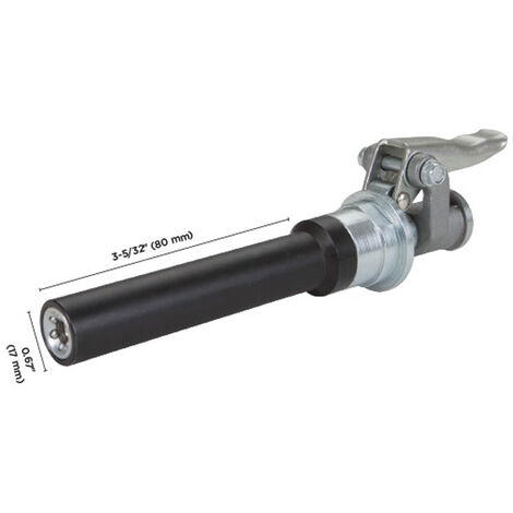 TESTINA INGRASSATORE LUNGA 80mm 6 GRIFFE LUNGA LEVA ATTACCO RAPIDO