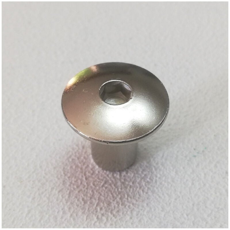 Testina nichelata con filettatura interna m 8