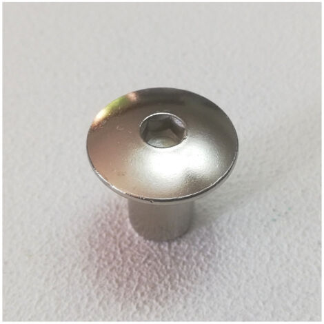 Testina nichelata con filettatura interna m 8 - 10pz