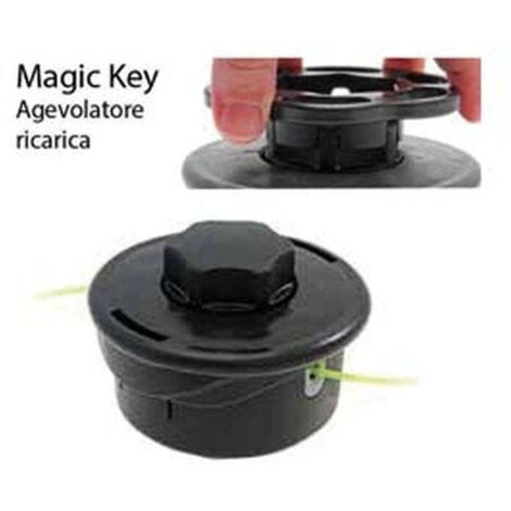 Testina per decespugliatore batti e vai garden devil - Specifiche: Ø mm 120 attacco F mm 10x1 sinistrorso