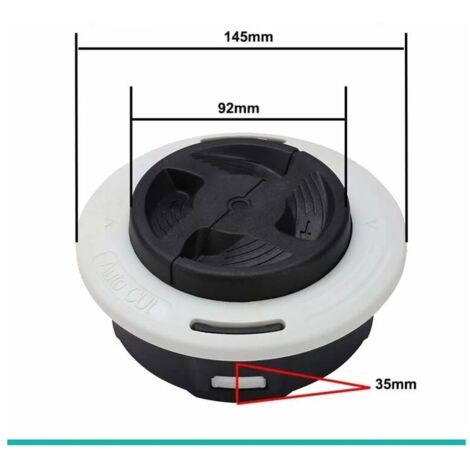 Testina per decespugliatore C26-2 compatibile con Stihl Autocut C26-2, testina di taglio di ricambio per STIHL FS55 FS56 FS80 FS85 FS87 FS89 FS90 FS120 FS240 FS250 FS260, testina universale per decesp
