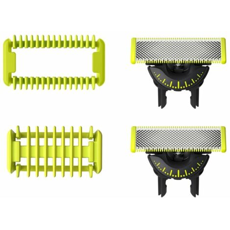 Testina per rasatura Philips OneBlade QP624/50 360 Lime/Argento 2pz [AHPHIPGMFQP6245]
