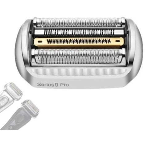 Testina per rasoio elettrico Braun Series 9, compatibile con la testina del rasoio Braun Series 9, ricambio in argento per testina del rasoio elettrico, lame di ricambio, 92S/92M/92B/9