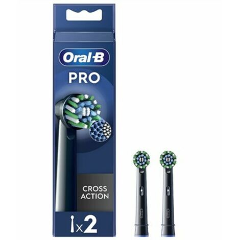 Testine per spazzolino elettrico Oral-B Cross Action nere EB50BRX-4 4 pezzi