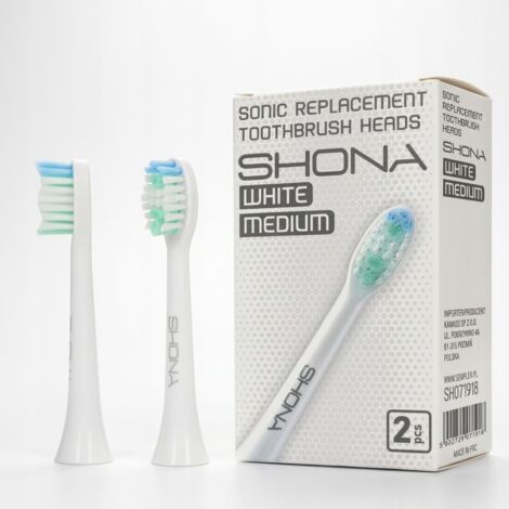 Testine SHONA per spazzolini ORO-SONIC WHITE, 2 pezzi