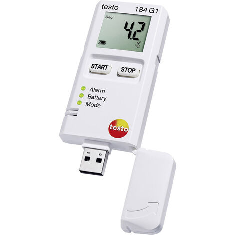 testo 0572 1846 184 G1 Multi-Datenlogger  Messgröße Temperatur, Luftfeuchtigkeit, Vibration/Beschleu