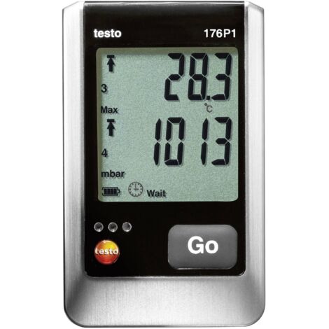 Testo 176 P1 - Enregistreur de temp., hum. et pression avec 2 entrees de sondes externes