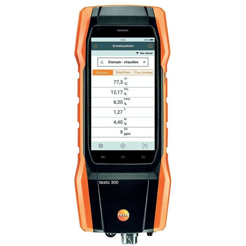 Testo - i-analyseur de combustion avec imprimante 300 initial