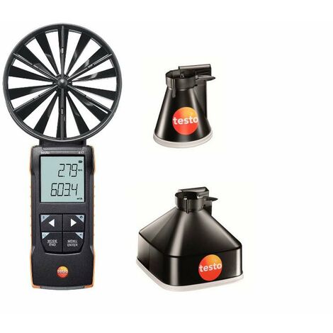 Testo 417-1 Anemómetro rojo 0.3 a 20 m/s compacto
