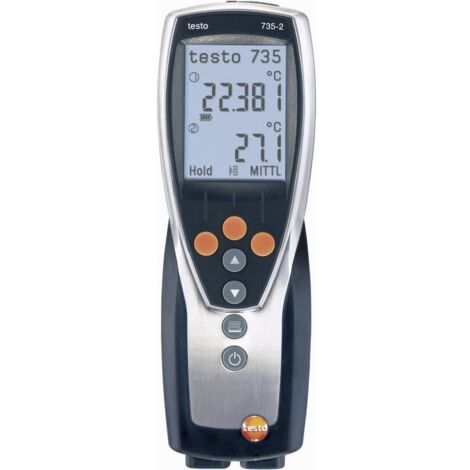 testo 735-2 Appareil de mesure de température -200 - +1370 °C sonde K, Pt100