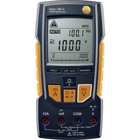 testo 760-3 Hand-Multimeter  digital  CAT III 1000 V, CAT IV 600 V Anzeige (Counts): 6000