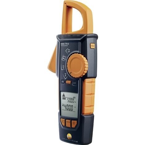 testo 770-2 Pince ampèremétrique, Multimètre numérique CAT III 1000 V, CAT IV 600 V Affichage (nombre de points): 4000 W280811