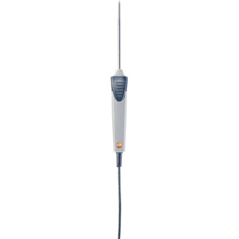 Testo – Sonde de pénétration pour thermomètre – Plage de mesure -60°C à 400°C – Diamètre 5mm – Longueur 114mm – Type K étalonné d'usine - Q55966