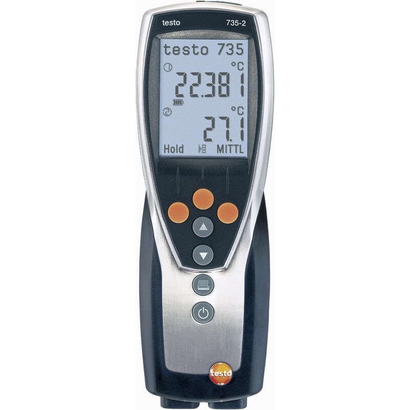 735-2 Appareil de mesure de température -200 - +1370 °c sonde k, Pt100 - Testo