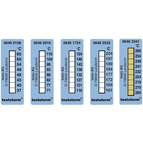 testo testoterm Bandelette de mesure de température 116 à 154 °C Contenu10 pc(s) Q79234