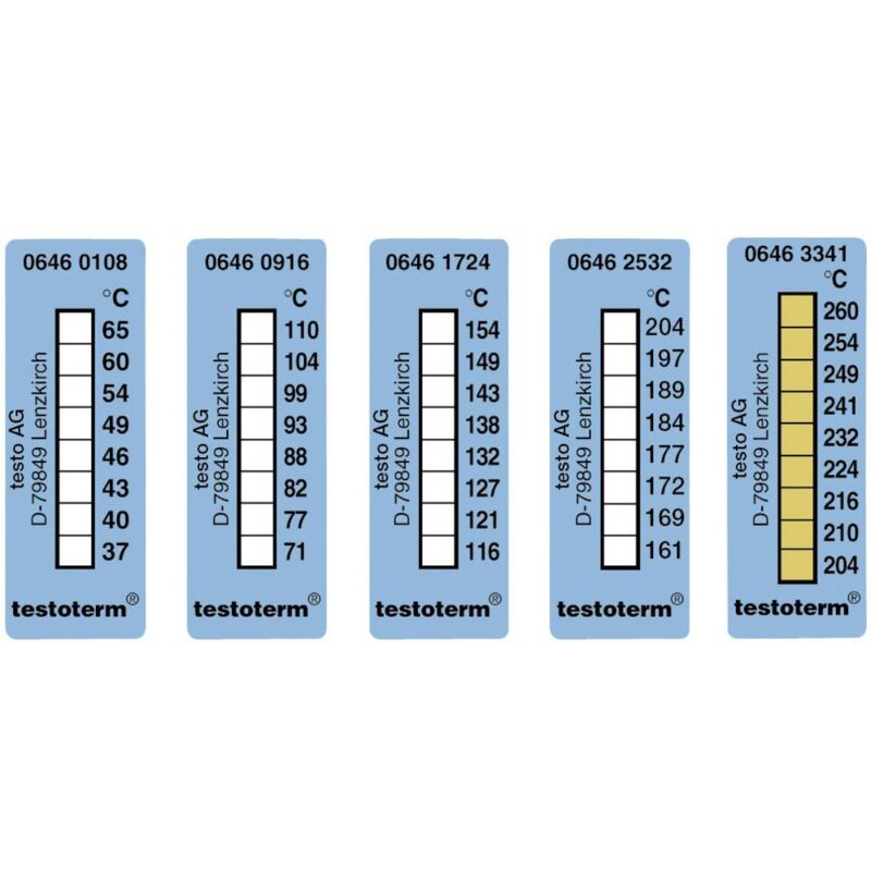 Testo - term Bandelette de mesure de température 71 à 110 °c Contenu10 pc(s)