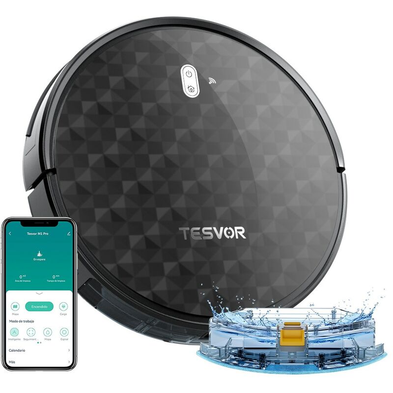 TESVOR Robot Aspirapolvere Lavapavimenti M1 PRO