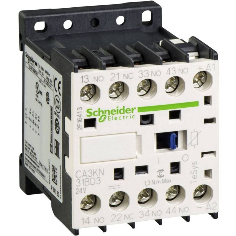 Schneider Electric - Contacteur CA3K 3 f plus 1 o instantané 10 a 24 v cc - CA3KN31BD3