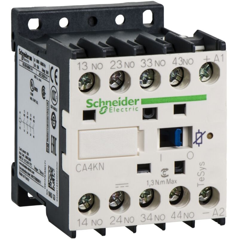 Schneider Electric - TeSys CA4K - contacteur - 2F+2O - instantané - 10A - 24Vcc