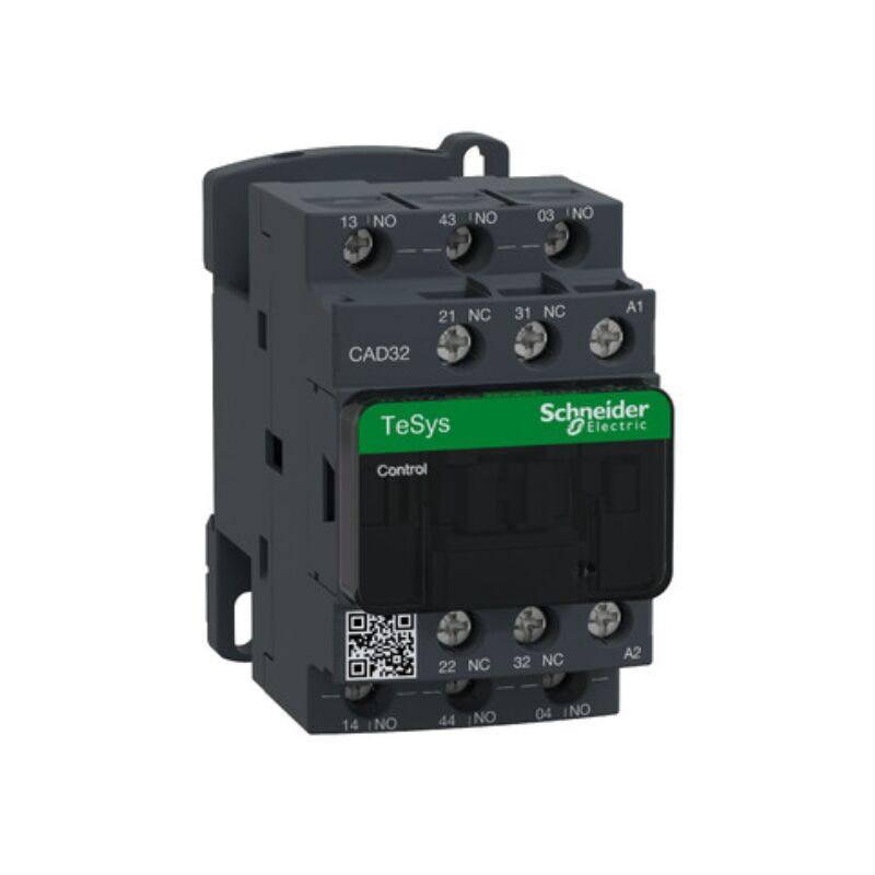 Schneider Electric - Contacteur TeSys CAD32 3 f plus 2 o instantané 10 a 24 v ca - CAD32B7