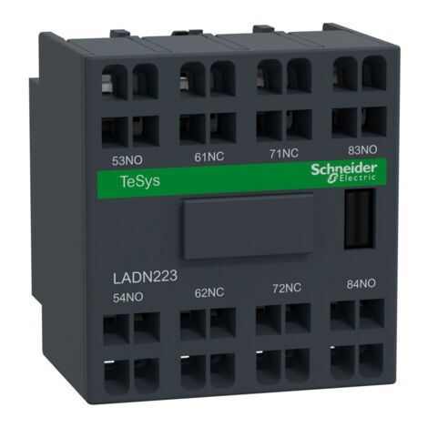 TeSys D - bloc de contacts auxiliaires - 2F+2O - bornes à ressort - LADN223