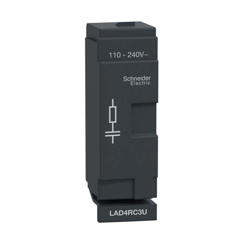 Schneider Electric - TeSys d - module d'antiparasitage - circuit rc - 110..240Vca - LAD4RC3U Schneider Electric - TeSys d - module d'antiparasitage - circuit rc - 110..240Vca - LAD4RC3U