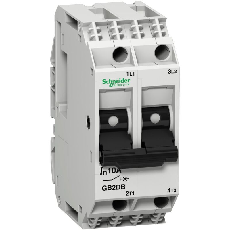 Schneider Electric - TeSys GB2 - disjoncteur pour circuit de contrôle - db - 0,5 a -2P - 2d - GB2DB05