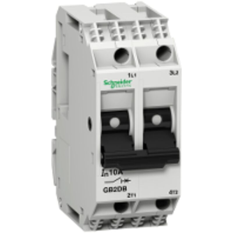 Schneider Electric - TeSys GB2-DB - disjoncteur pour circuit de contrôle - 16A - 2P - 2d - GB2DB21