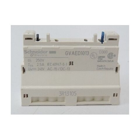 TeSys GV Block additif frontal 1 no 1 no defaut version borne ressort SCHNEIDER ELECTRIC GVAED1013