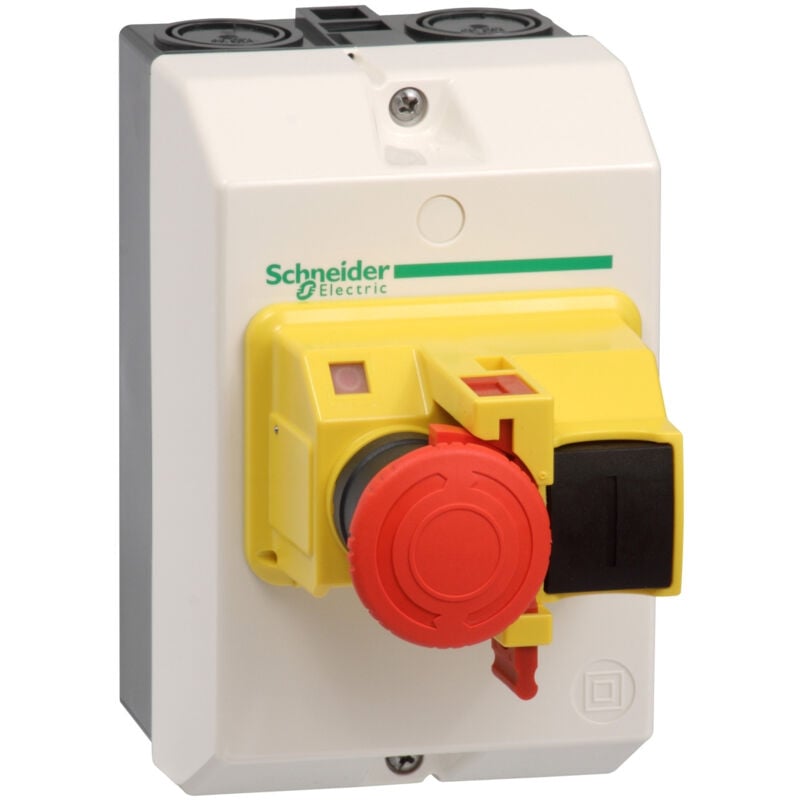 Schneider Electric - Boitier pour disjoncteur Schneider Tesys GV2 avec arrêt d'urgence