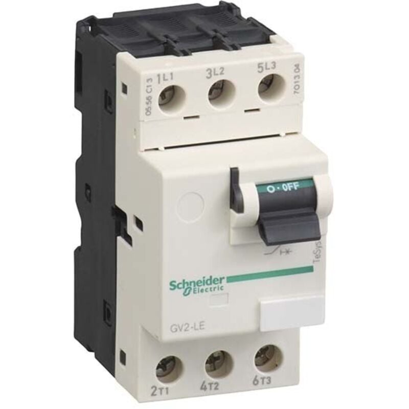 Schneider Electric - TeSys GV2LE - disjoncteur moteur - 0,63A - 3P 3d - déclencheur magnétique - GV2LE04