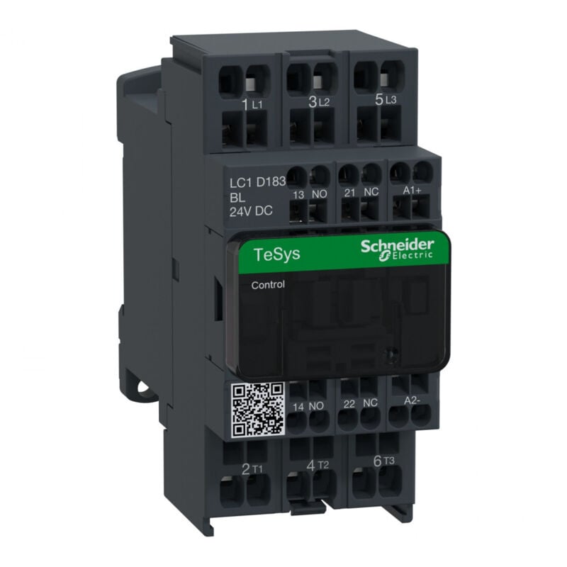 Schneider Electric - TeSys LC1D - contacteur - 3P - AC-3 440V - 18A - bobine 24Vcc - LC1D183BL