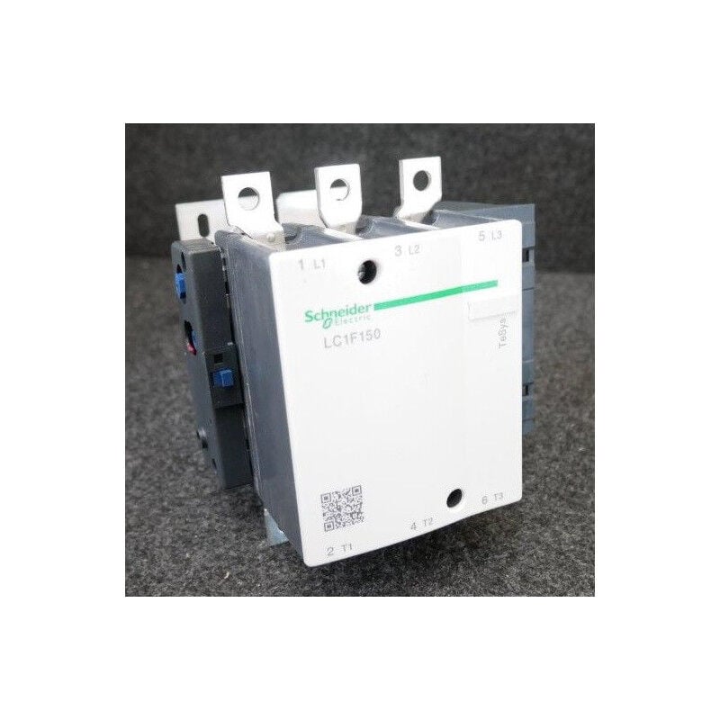 Contacteur f 3P 3F 150A AC-3 440V bobine 230Vca raccordement puissance barres 2x25x3mm TeSys LC1F schneider