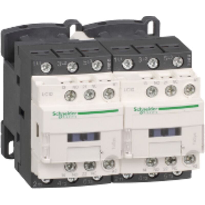 Schneider Electric - TeSys LC2D - contacteur inverseur - 3P - AC-3 440V - 9A - bobine 24Vca - LC2D09B7