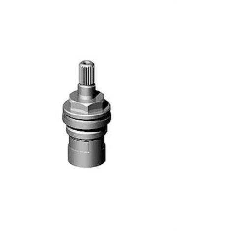 Tête 1/4 de tour - Tête 1/4 de tour 1/2 droite - Chromé