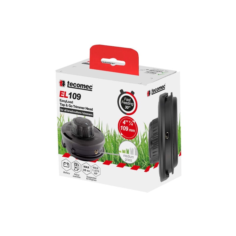 Tête à fil universelle Tap-N-Go débroussailleuse Tecomec Easyload EL109