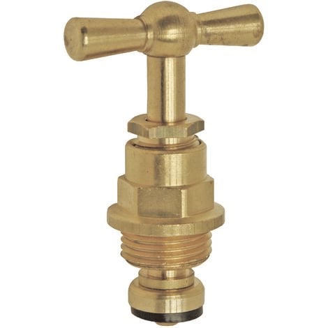 AYOR d'arrosage avec presse-étoupe M12/17 - Laiton brossé